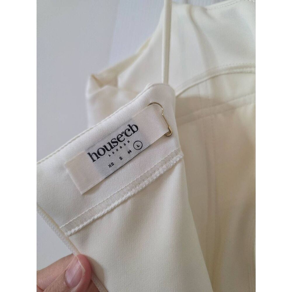 House of CB Anja Satin Corset Midi Dress L $285 - Picture 9 of 12